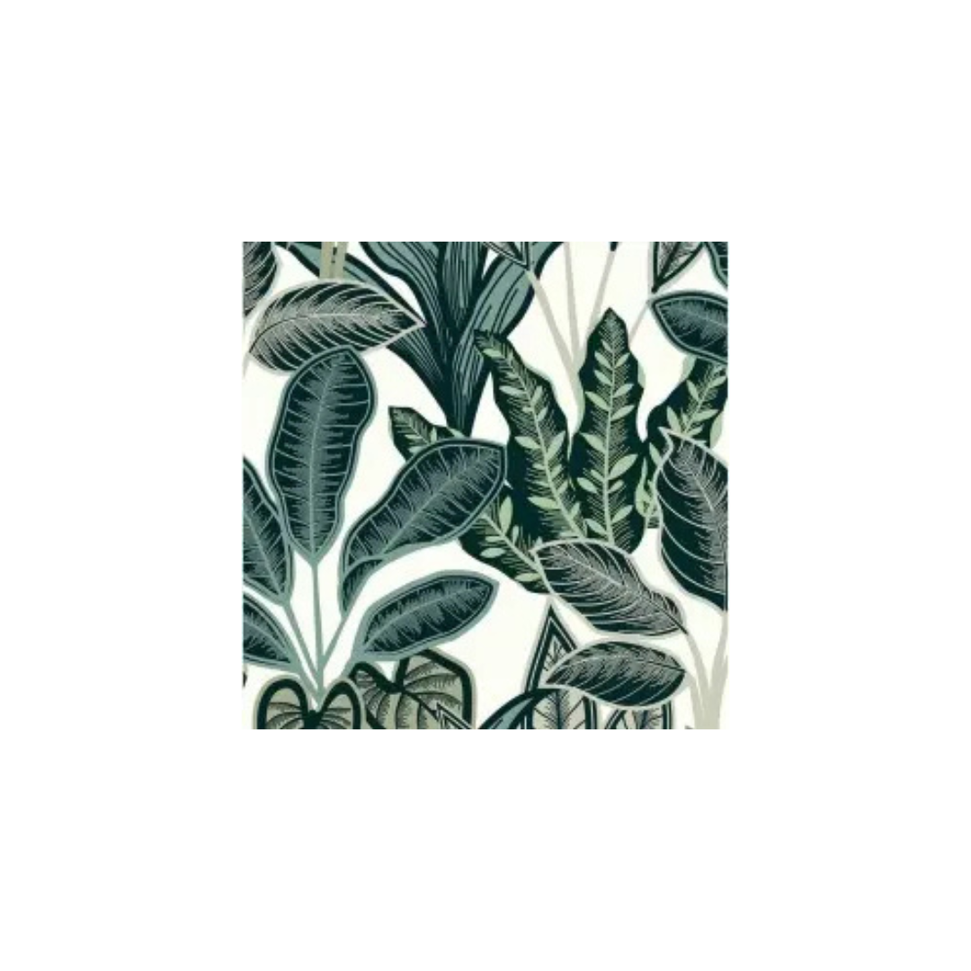 PAPIER PEINT - Motif arbre du voyageur bleu